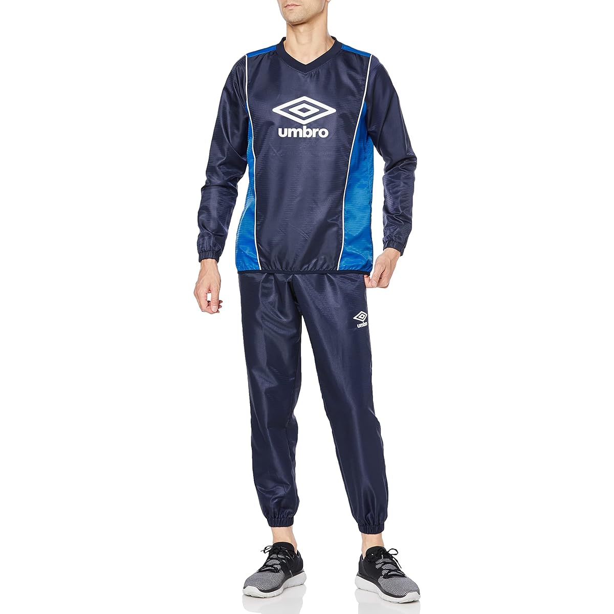 [Umbro] Windbreaker Soccer Piste Top and Bottom Set, Windproof, Water Repellent, Suitable for All Seasons, Men's