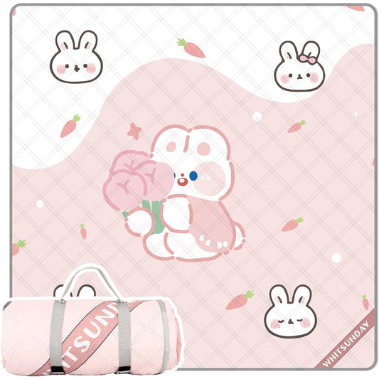 Picnic Blanket (Animal) Whitsunday Outdoor Picnic Blanket, Extra Large 80"x 80" Kids Blanket, Machine Washable Camping Mat, Waterproof & Sandproof, Foldable for Camping, Beach, Park