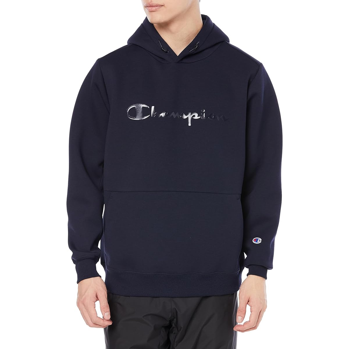 [Champion] Parka Long Sleeve WRAP-AIR Stretch Thermal Script Logo Hoody Jacket Men's Sports C3-YS102