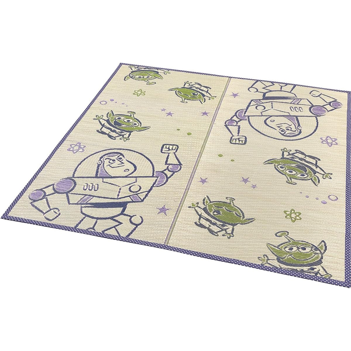Oshimaya Igusa Rug Toy Story Space Natural Approx. 180 x 180 cm