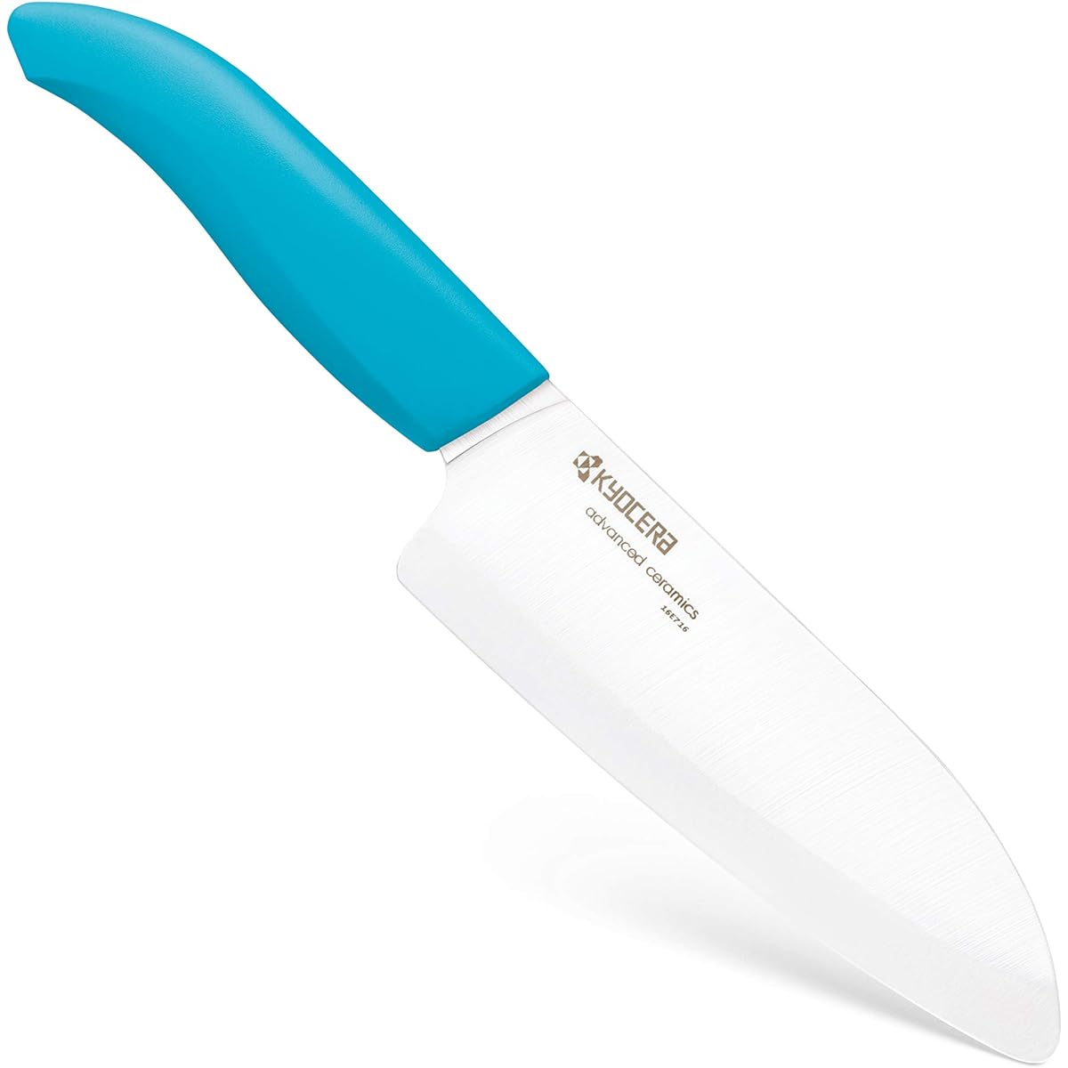 Kyocera Revolution Series Ceramic Santoku Chef Knife 5.5 inches Blue