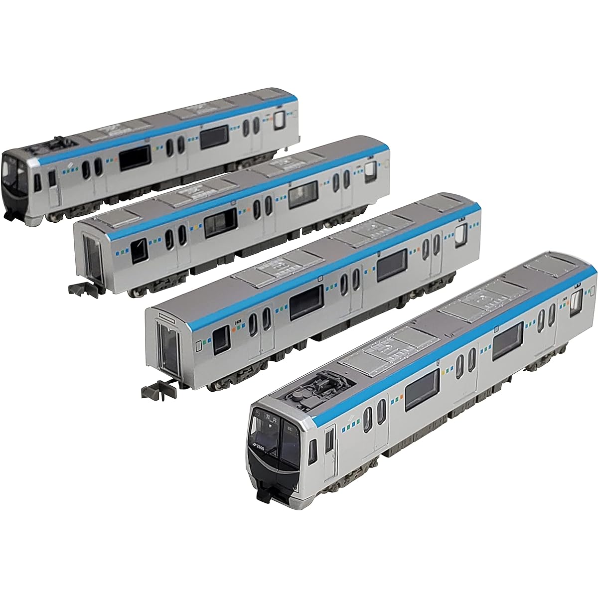 Linear Underground Railroad Collection Sendai City Transportation Bureau 2000 Series Tozai Line Silver Belt 4-Car Set A Diorama Supplies 322139