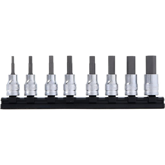 Yamashita Industrial Research Institute Koken Z-EAL 3/8(9.5mm)SQ. Hex bit socket rail set Total length 50mm 8 piece set RS3010MZ/8-L50