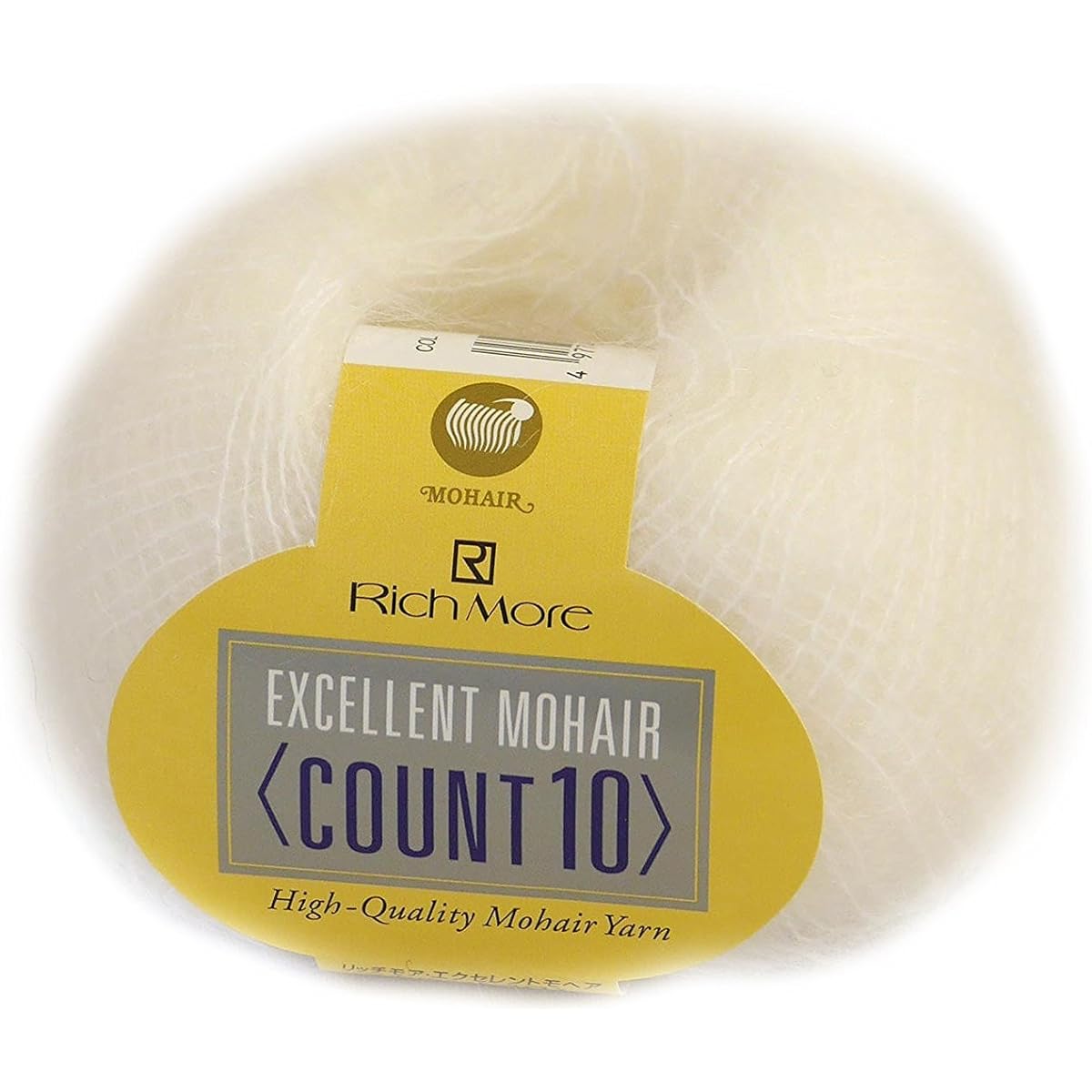 Hamanaka Richmore Excellent Mohair Count 10 Yarn Gota col.1 White Series 20g Approx. 200m 10 Ball Set 6289
