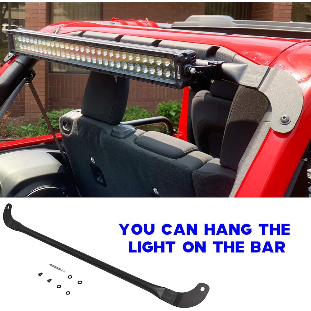 Sunluway Roll Cage Light/Speaker Mount Trunk Bar for 2018-2020 Jeep Wrangler JL 4-Door