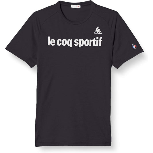 [Le Coq Sportif] Men's T-shirt, Short Sleeve Shirt, Sunscreen, Sweat Absorbent, Quick Drying, Cooling, T-shirt, UV Protection, UPF50+ Training