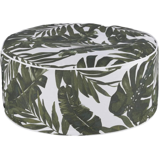 Fuji Boeki Water Repellent Air Stool Cushion Diameter 53cm Botanical Compact Camping Outdoor Inflatable 72119