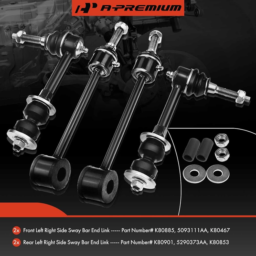 A-PREMIUM 4 Floria Swaver Link Starizer Kit DODGE RAM 2500 2004 RAM 3500 2004-2005 4WD replacement # 50931111AA