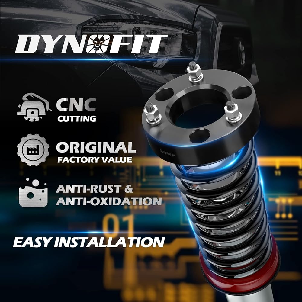 DYNOFIT Front Leveling Lift Kit 1.5 inch 2004-2021 F150 XLT FX4 Lariat 4x4 2WD 1.5 inch Raise F-150 Strut Spacer 4WD 2WD 2WD 2WD 03-18 EXPEDITION, 05-08 Linkan Mark LT Suspension Lift