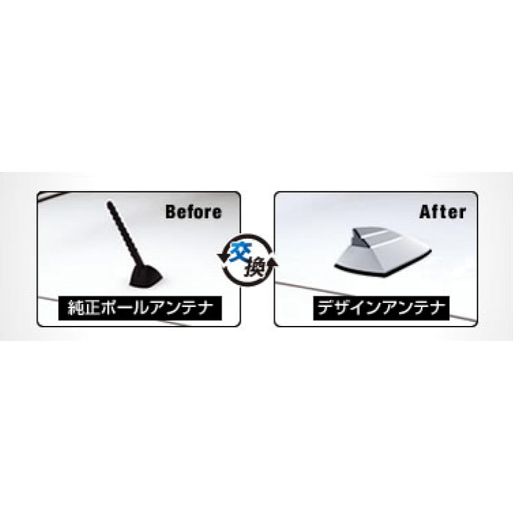 Dolphin antenna 10 type Honda (Premium White Pearl II [NH875P])