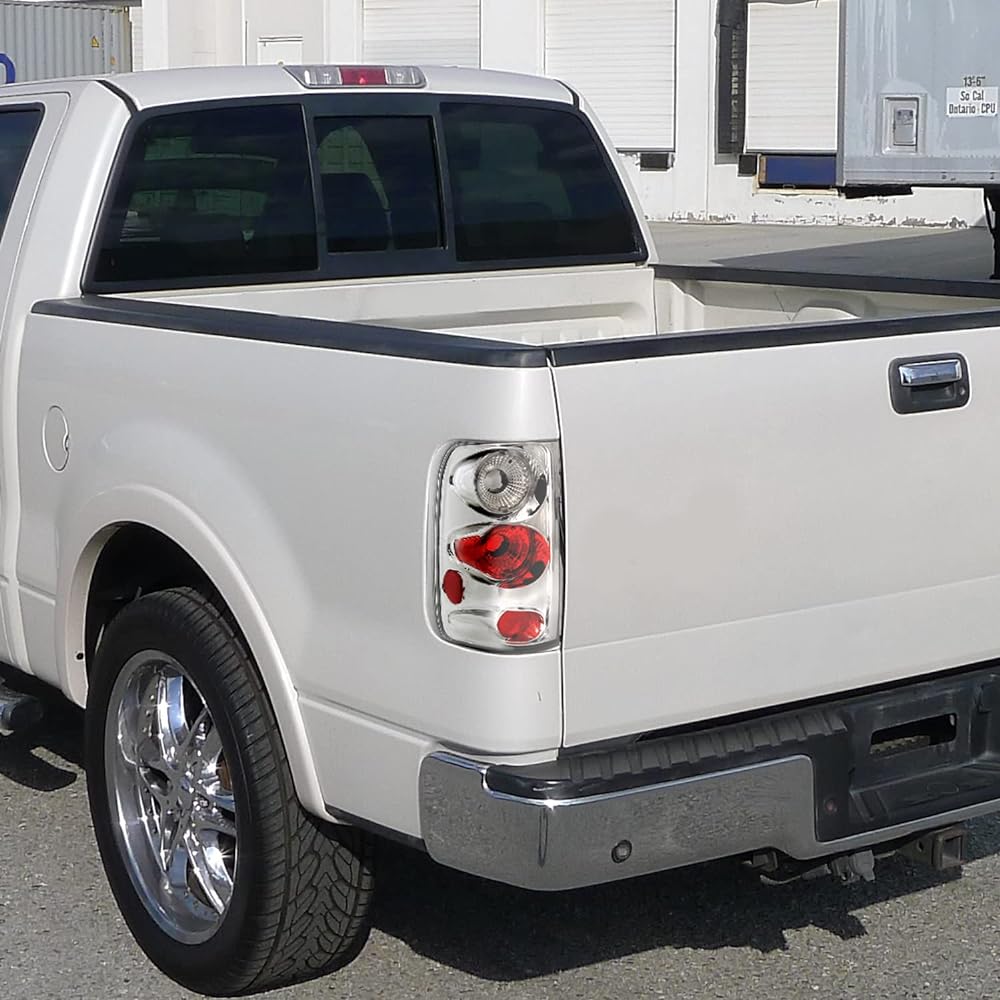 SPEC-D TUNING FORD F150 Style Chrome Clear ALTEZZA Tail Light Lamp Pair