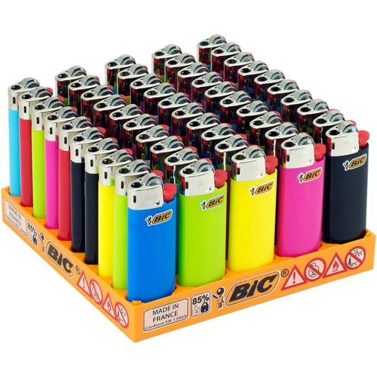Bic Lighter J25 Mini Disposable File Set of 50 with Tray J25-50DP