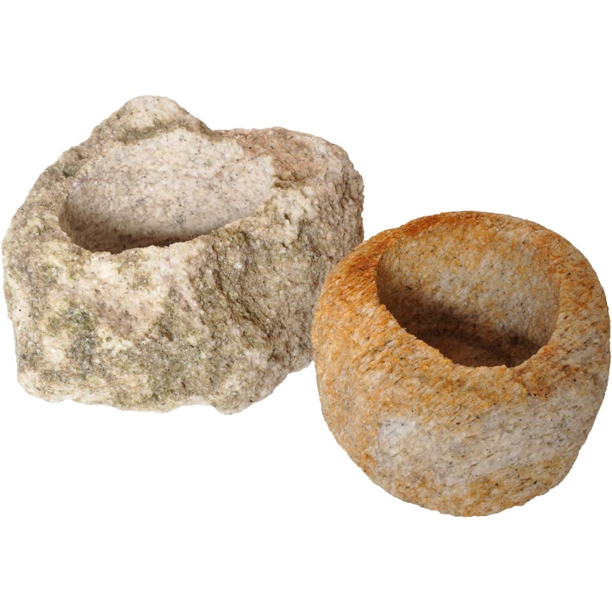 Kobohayachine Anti-Fire Stone (Pumice) Pot M Size - Set of 2 for Cultivating Wildflowers, Bonsai, and Succulents