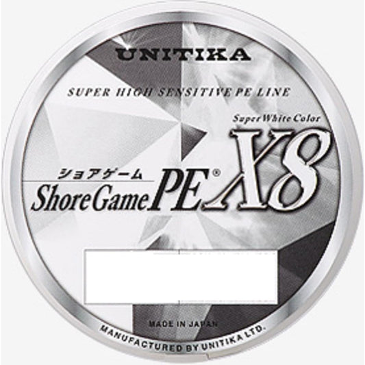 UNITIKA Shore Game PE X8 Super White 200m