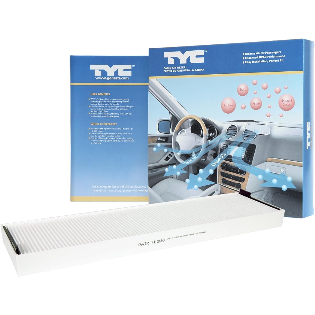 TYC 800066P Saturn/Chevrolet replacement cabin air filter