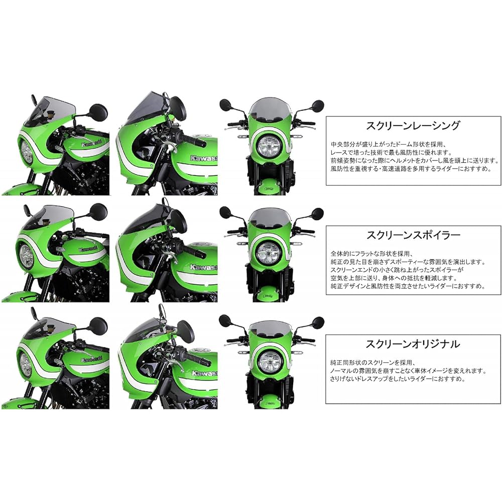 MRA Screen Spoiler Black Z900RS CAFE MS679K