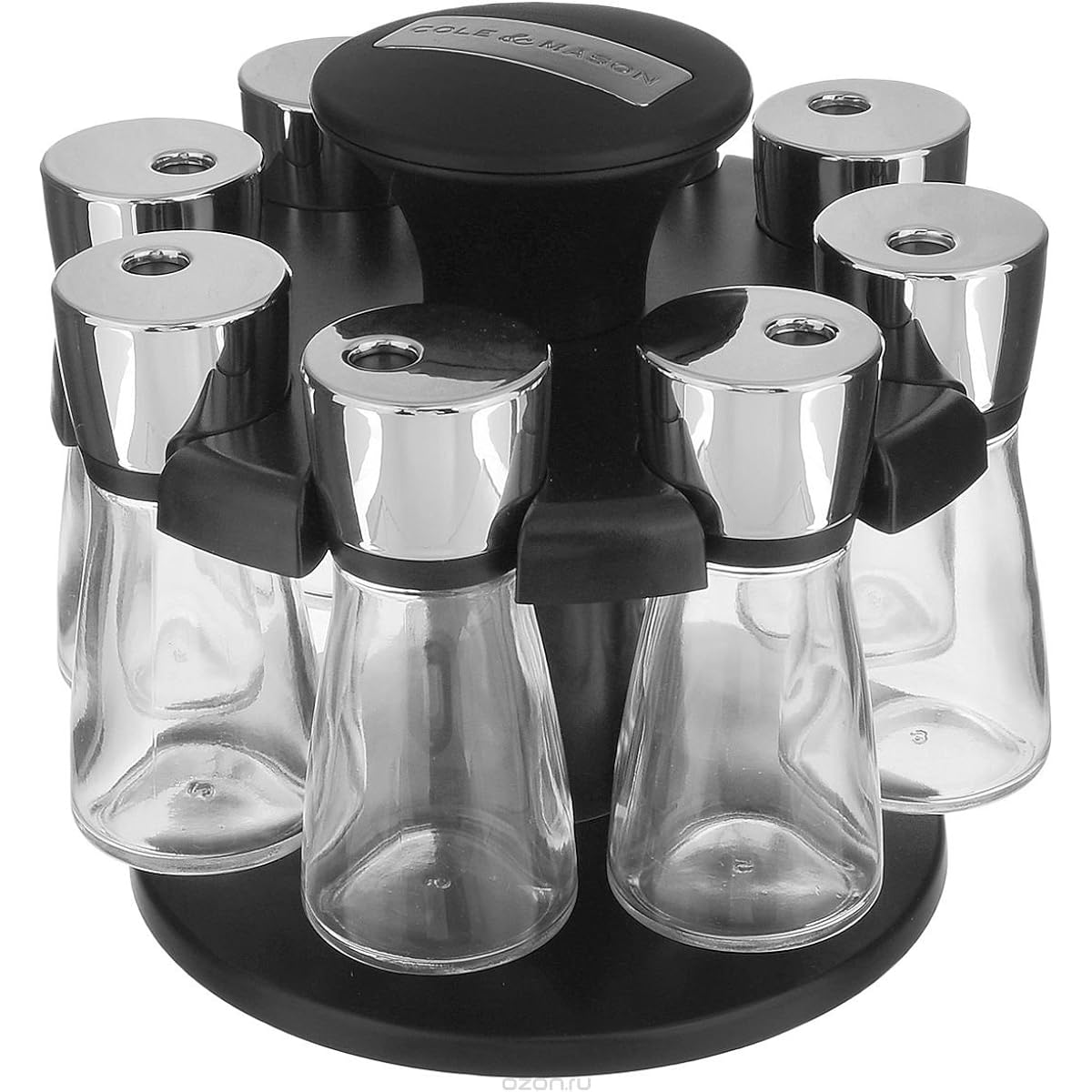 Cole & Mason Rotary Seasoning & Spice Rack with 8 Jars 17.5cm H103059