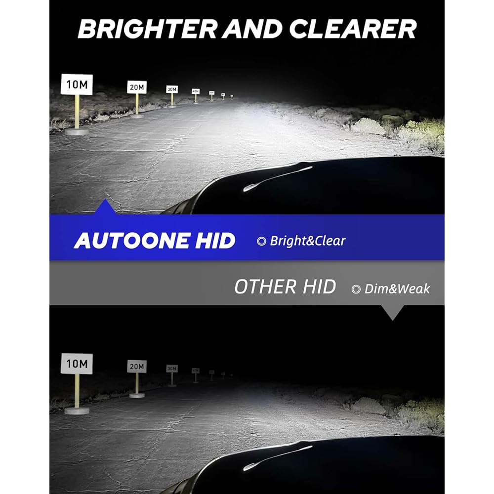 AUTOONE 2024 Upgrade D3S D3S D3S D3S Head light valve 300%brightness 6000K white 66340 42403 42302 35W Xenon headlight valve Super high brightness D3S HID valve original replacement Easy installation