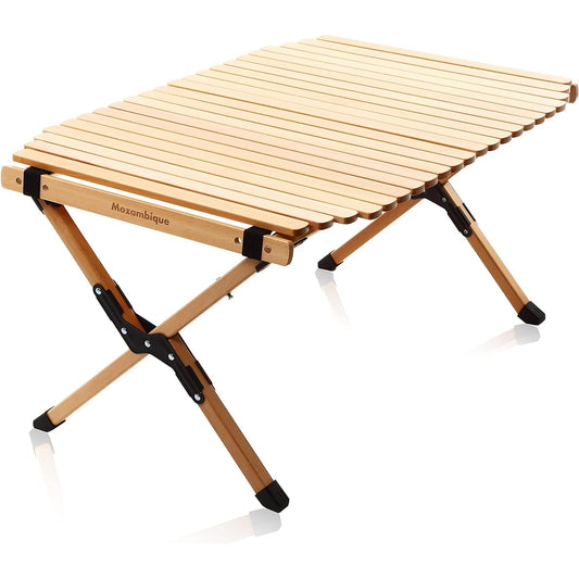 Mozambique Outdoor Table Roll Table Wood Table Camping Foldable Height Adjustable