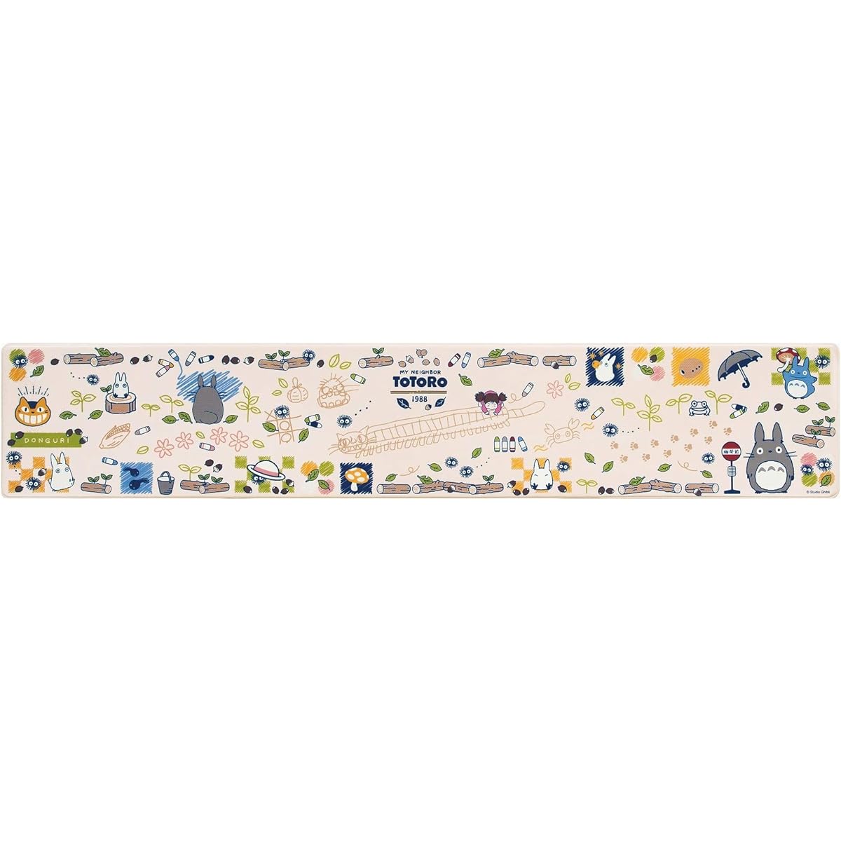 Senko My Neighbor Totoro Drawing Wipeable PVC Kitchen Mat Approx. 45 x 240cm Beige Character Totoro Ghibli 61069