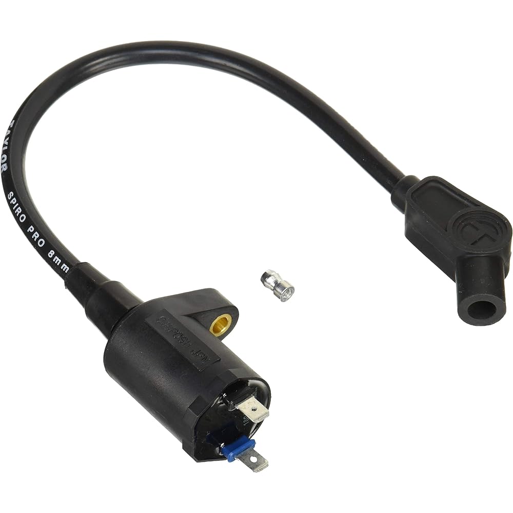 POSH Racing Ignition Coil Black + Taylor Plug Cord Black 12V Monkey Gorilla APE50 APE100 XR50 XR100 Motard 272013-09