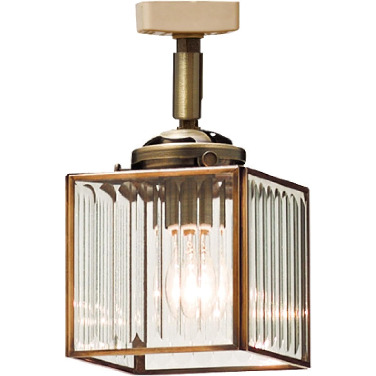 Interform Spotlight LT-1356ST Costca with Incandescent Bulb Stripe Retro Antique Gold