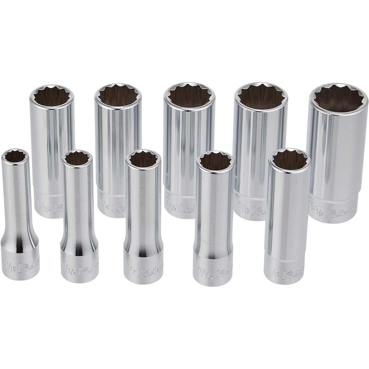 Koken 1/2(12.7mm)SQ. 12-sided deep socket rail set 10 pieces RS4305A/10 10P