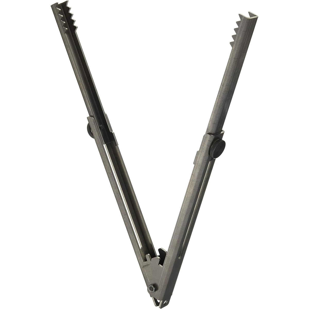 [Nara Dougu Seisakusho] "Nara Scissors" Telescoping Fire Scissors, Black Iron, Made in Japan, Black, Small