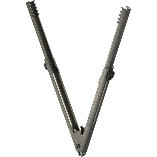 [Nara Dougu Seisakusho] "Nara Scissors" Telescoping Fire Scissors, Black Iron, Made in Japan, Black, Small