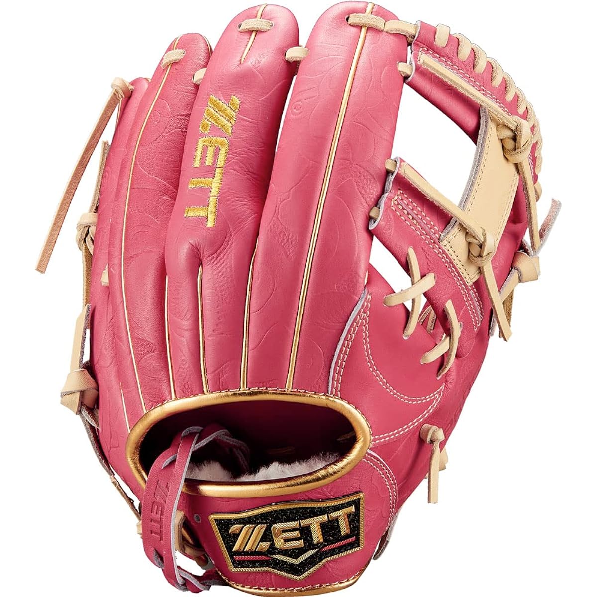 ZETT Soft Baseball Glove Prostatus Mother's Day Specification Kenta Imamiya Type Pink x Pastel Brown For Right-handed Throwers