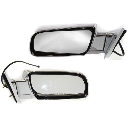 Power Mirror Chevrolet C/K Full Size Pickup 88-02 Left and right manual folding non-heated standard type chromium