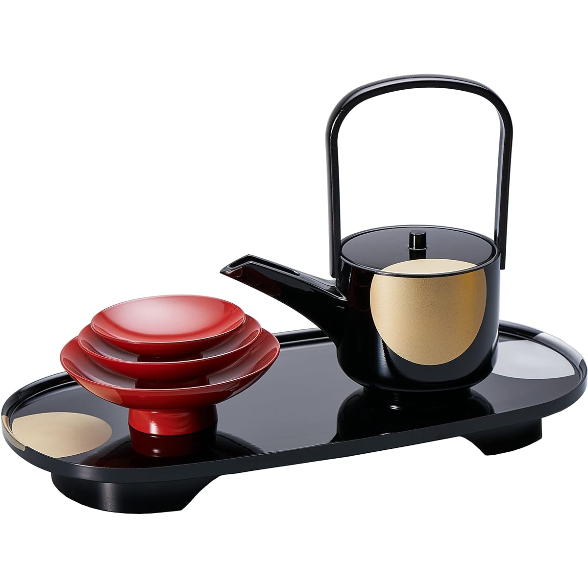 Hokuichi Lacquerware Shop Riyue Tusu Ware (Black) KT2242