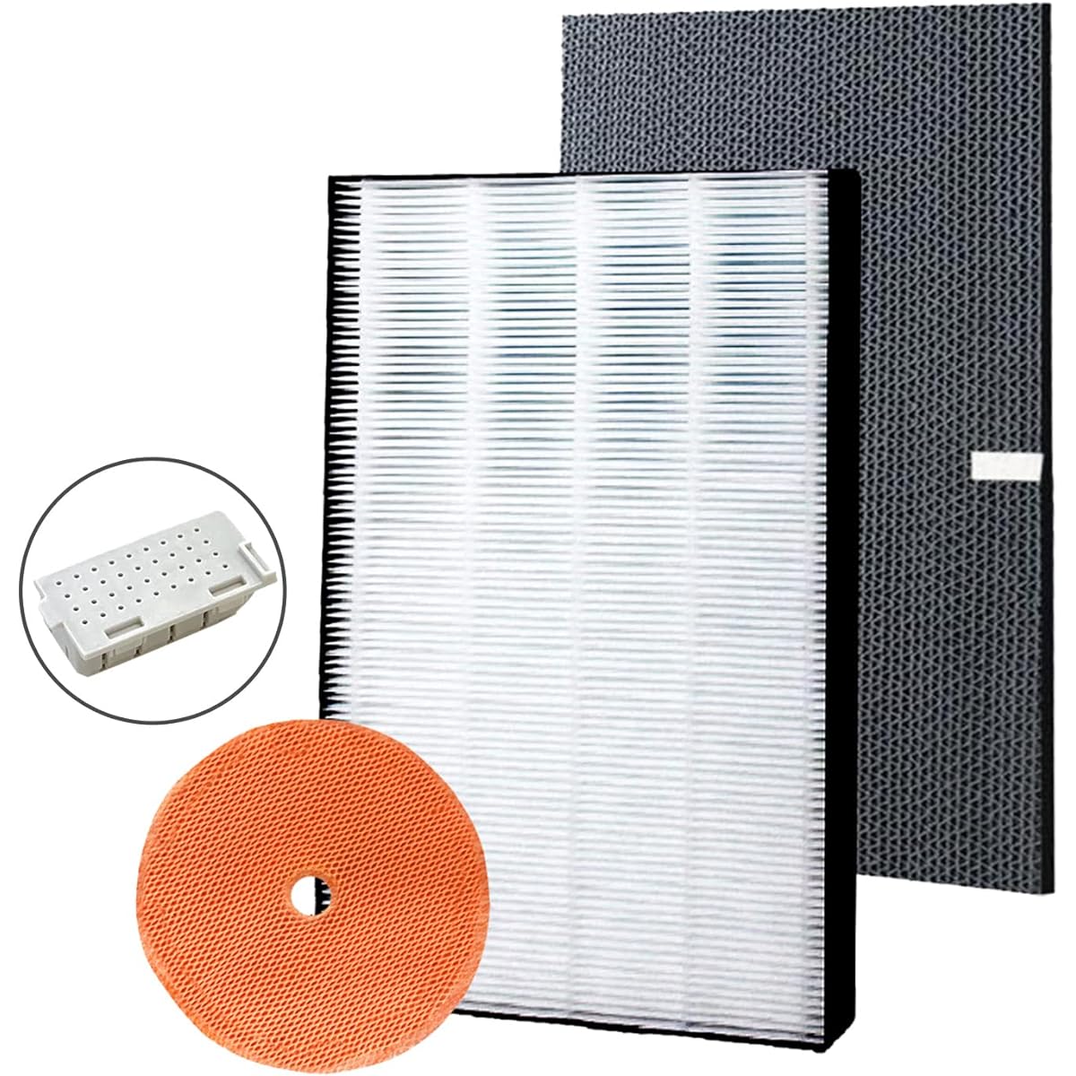 YUKI TRADING Dust Collection Filter KAFP029A4 / Deodorizing Filter 2074191 / Humidification Filter KNME043B4 / Silver Ion Cartridge 1952887 Daikin and installation compatible filter 4-piece set Replacement filter for air purifier Compatible filter