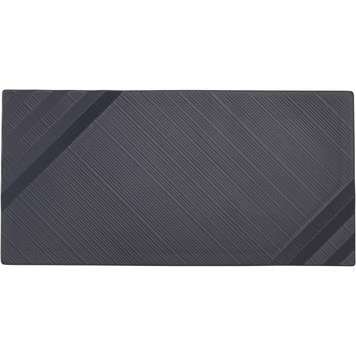 NARUMI Plate Dish Black Matte Black 28cm Oblong Flat Tray Made in Japan 58017-7C5828