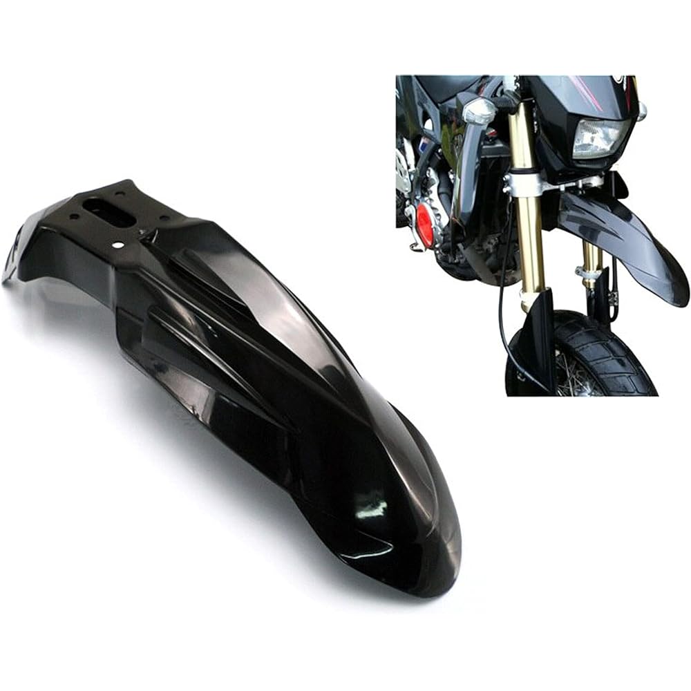 Black Universal Super Moto Moto Cross Autofender/Mad Guard