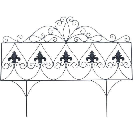 Gardening fence elegant wide set of 3 width approx. 81cm x height 65cm