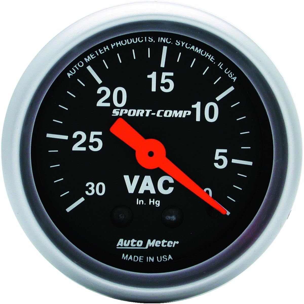 Autometer 3384 SPORT-COMP mechanical vacuum gauge