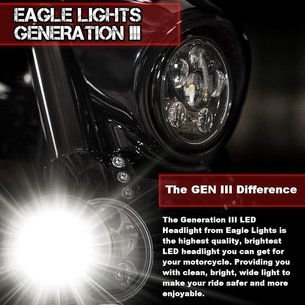 EAGLE LIGHTS Indian cout LED Headlight Kit For motorcycle conforms to the current scout 60 scout bot