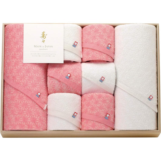 Tokuda Towel Gift Set Multicolor Bath Towel: Approx. 60 x 120cm, Face Towel: Approx. 34 x 80cm, Hand Towel: Approx. 34 x 35cm