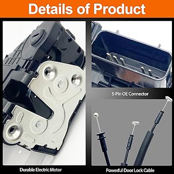 VEELECP Door Lock Actuator Toson 2016 2017 2017 2019 2020 2021 Rear driver left Powered Alaccho Motor