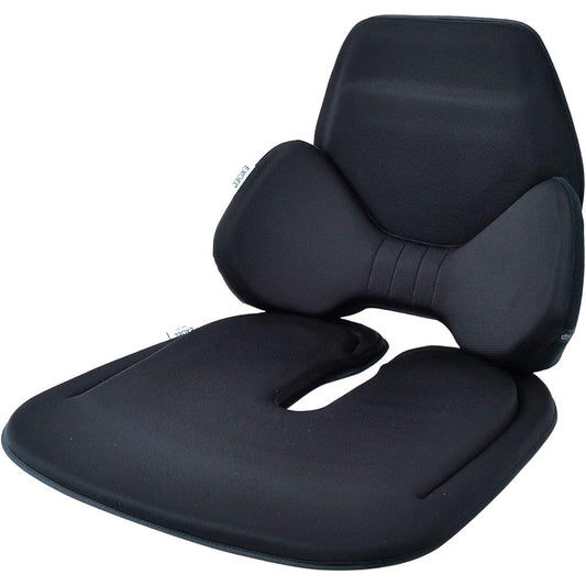 EXGEL Hug Drive Circle Set Black HUD0150 Cushion Car Made in Japan Coccyx Postpartum Gel Cushion