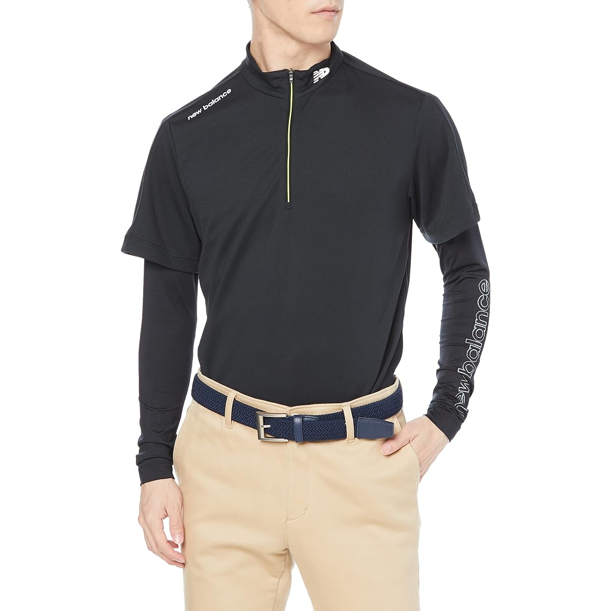 [New Balance] Golf 3WAY High Neck Shirt (Water Absorbent, Quick Drying, UV Protection, Stretch) / Men's / 012-2167001