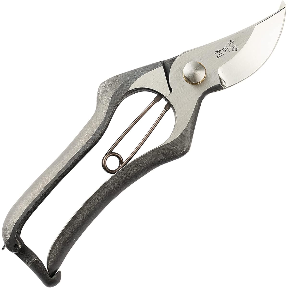 Aguri no Kura Geely Pruning Shears with Metal Clasp 200mm Made in Japan Made in Sanjo, Niigata Prefecture Handcrafted by blacksmiths SA type pruning shears for pruning garden trees, fruit trees, and garden plants