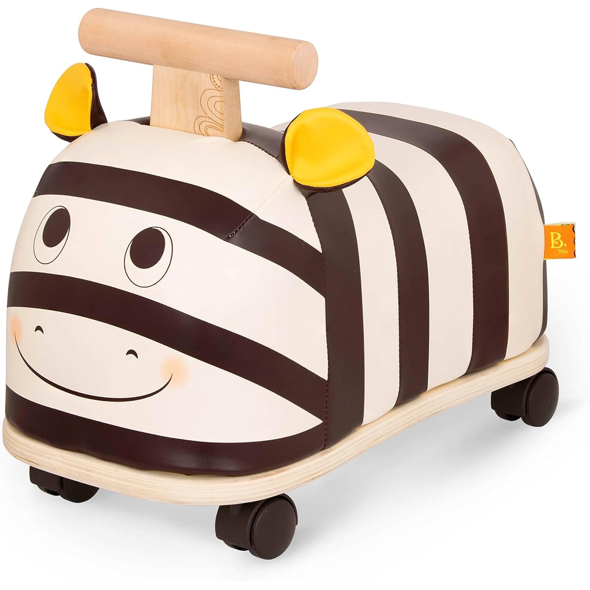 B. toys Wooden vehicle toy Shima Ride-on Car Foot kick riding toy Indoor Indoor 1 and a half years old 2 years old 3 years old