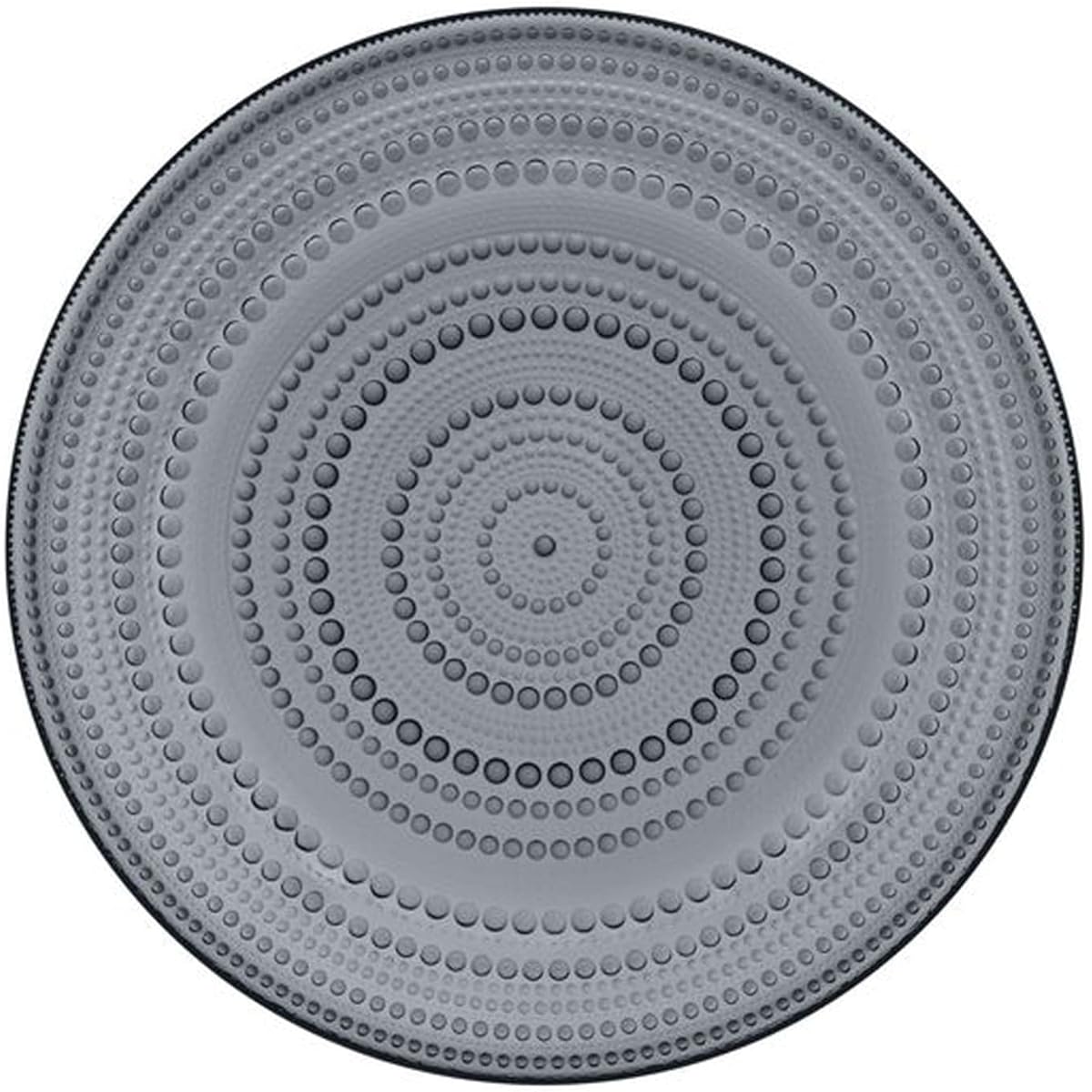 [Regular Imported Product] Iittala Kastehelmi Plate Dish 31.5cm Dark Gray 1057145