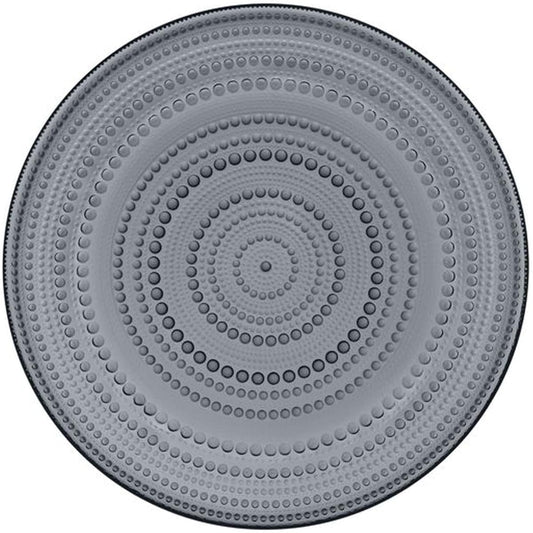 [Regular Imported Product] Iittala Kastehelmi Plate Dish 31.5cm Dark Gray 1057145