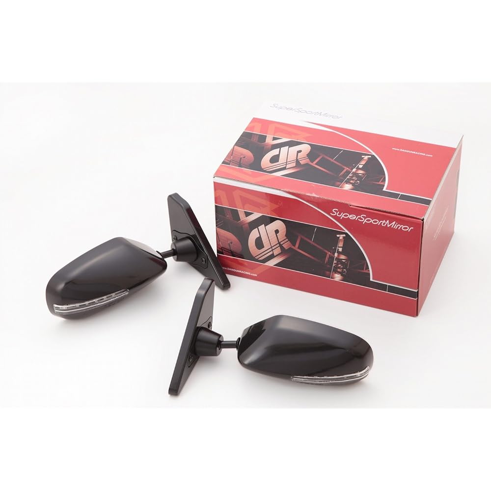 Side Mirror Ford Mustang 5th Early Year [1994~1998] GT2 Mirror LED Black Mirror Surface Manual Adjustment Right Handle SBMGT2BKLR-0511