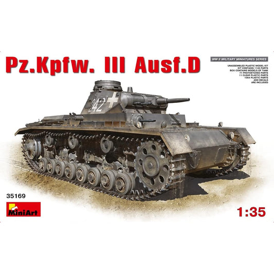 Miniart 1/35 Panzer III Type D plastic model