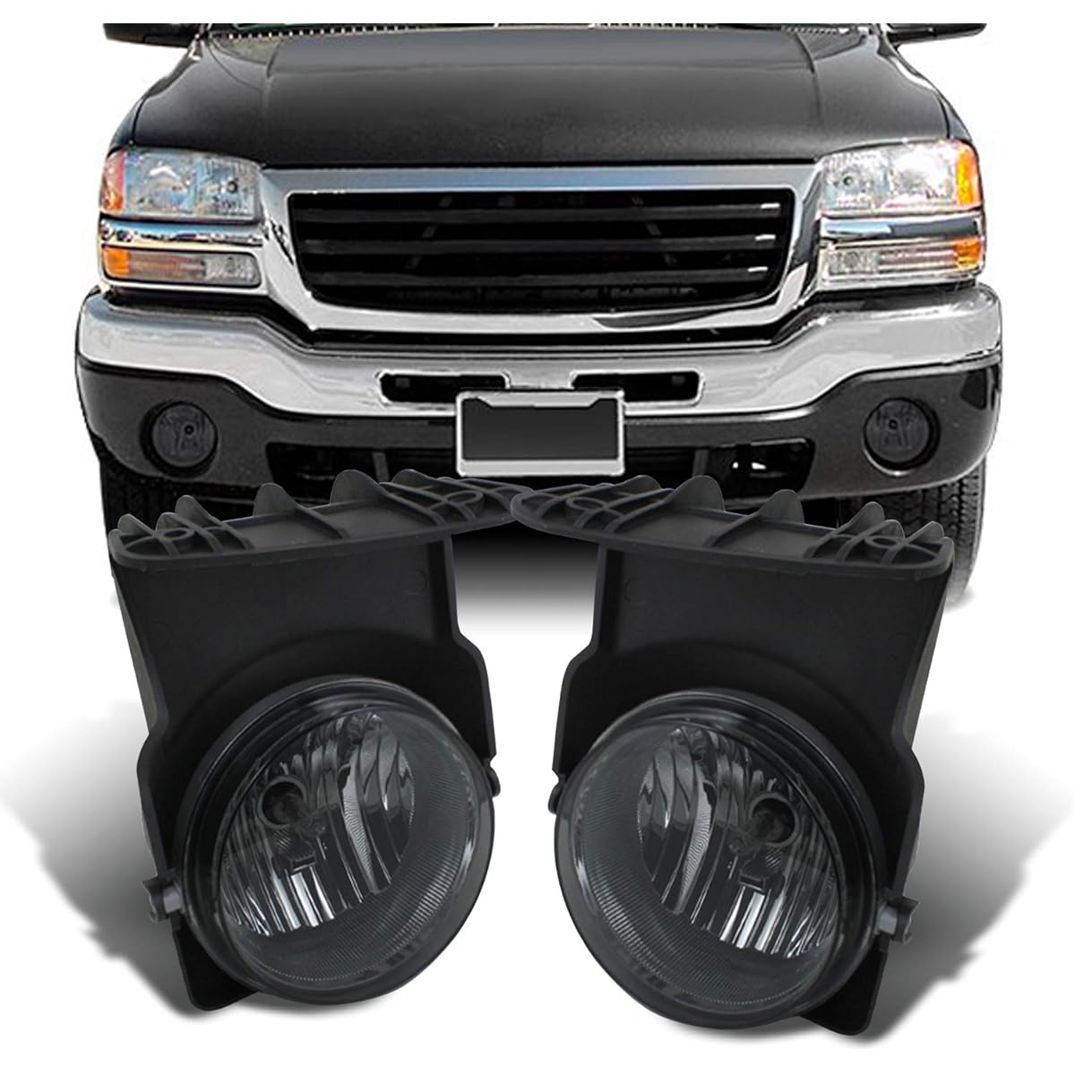 GMC Sierra Pickup Track Bumper For Driving Smoke Fog Light Driver/Suplan Seat Lamp Switch/With Light Bulf