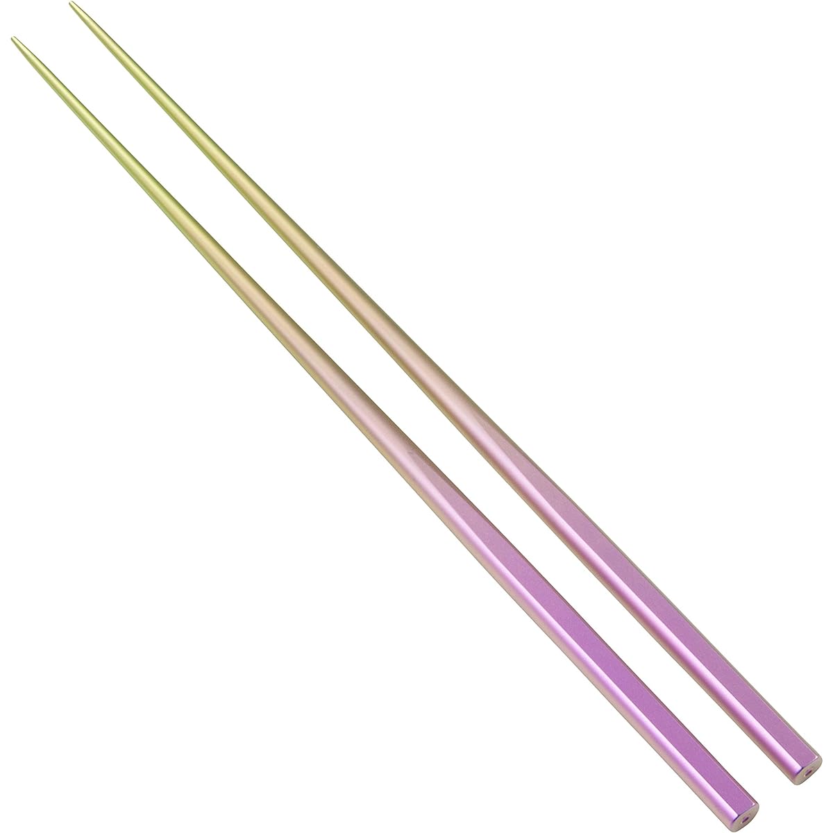 [Pure Titanium My Chopsticks TC215IP Pink] Maximum diameter 7mm, total length 215mm, round chopsticks, two-sided cut, high quality titanium chopsticks, tapered, hollow grip, machined, cut, produced at a domestic precision parts factory, made in Japan